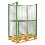 Gebruikte palletrand scharnierende constructie stapelbaar 1, Ophalen of Verzenden