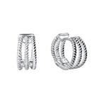 Firetti Oorringen Sieraad cadeau zilver 925 meerlagig, Sieraden, Tassen en Uiterlijk, Oorbellen, Verzenden, Nieuw