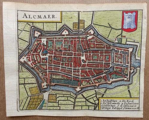 Nederland - Alkmaar; L Guicciardini | J Janssonius -, Boeken, Atlassen en Landkaarten