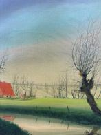 Antoon Torrekens (1951-) - Landschap in de Vlaamse Ardennen, Antiek en Kunst, Kunst | Schilderijen | Klassiek