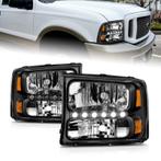 ANZO 2000-2004 Ford Excursion Crystal Headlights Black w/, Ophalen of Verzenden, Nieuw