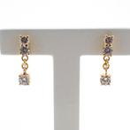22 Krt. Gouden oorstekers met zirconia | Oosters (oorbellen), Sieraden, Tassen en Uiterlijk, Oorbellen, Gebruikt, Overige kleuren