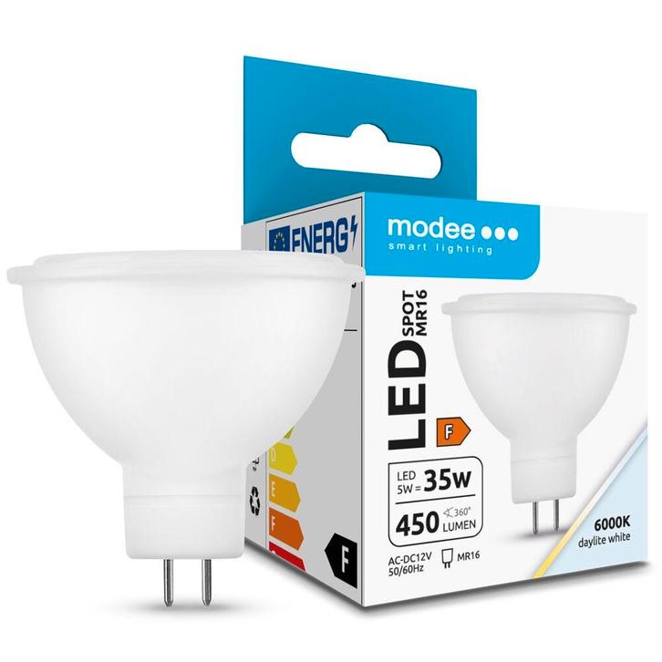 Modee LED MR16 12V 5W 450lm 6000K Daglicht 100° Niet-Dimb.., Huis en Inrichting, Lampen | Overige, Nieuw, Ophalen of Verzenden
