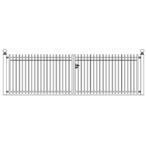 Hekwerk Pro Dubbele sierpoort Milano h125 x b435,4cm recht, Ophalen of Verzenden, Nieuw