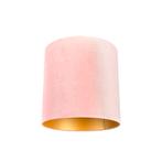 Velours lampenkap roze 40/40/40 met gouden binnenkant, Huis en Inrichting, Lampen | Lampenkappen, Overige vormen, Nieuw, Klassiek / Antiek