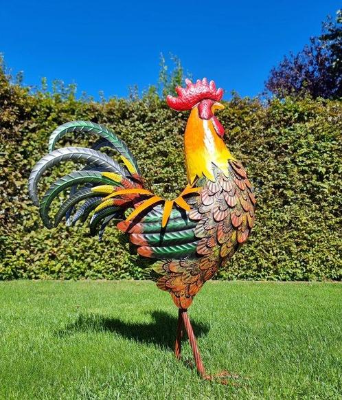 sculptuur, Metalen Haan - 85 cm - Metaal, Antiek en Kunst, Kunst | Designobjecten
