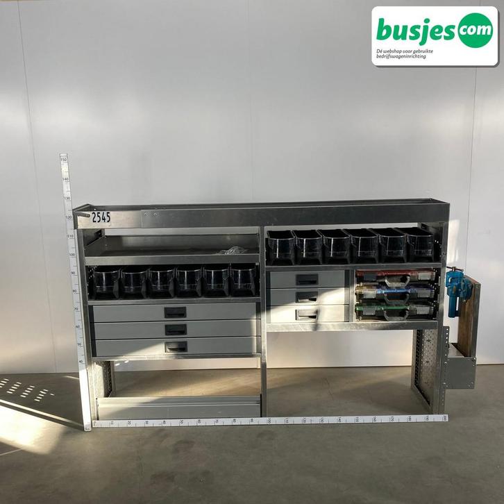 Aluca aluminium bedrijfswageninrichting gebruikt (nr 2545), Auto diversen, Overige Auto diversen, Ophalen of Verzenden