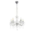 Kroonluchter Weimar 5-armig Ø35 cm 5xE14 wit, Verzenden, Nieuw