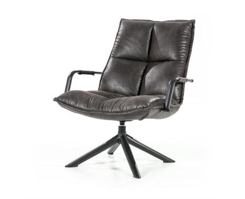 Fauteuil Mitchell | Eleonora-Antraciet, Huis en Inrichting, Fauteuils, Nieuw, Ophalen of Verzenden