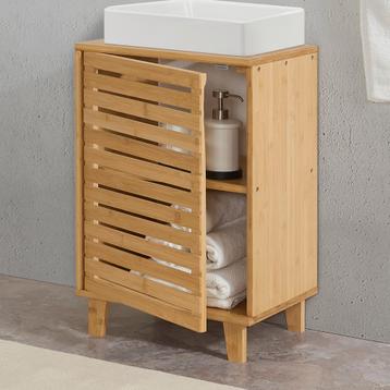 [en.casa] Bamboe wastafelonderkast Iveland 60x40x30 cm houtk beschikbaar voor biedingen
