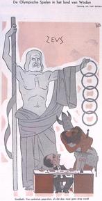 De Olympische Spelen in het land van Wodan (lijst optie), Antiek en Kunst, Kunst | Litho's en Zeefdrukken, Verzenden