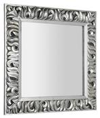 Sapho Zeegras spiegel met houten lijst 90x90 zilver antiek, Nieuw, Ophalen of Verzenden
