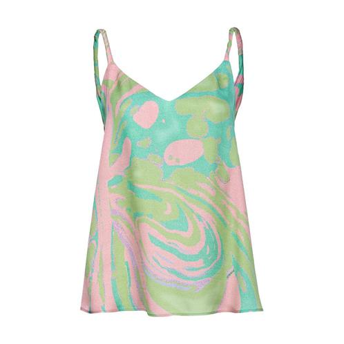 Pinko • satijnen top Talia • L, Kleding | Dames, Tops, Groen, Nieuw, Maat 42/44 (L), Verzenden