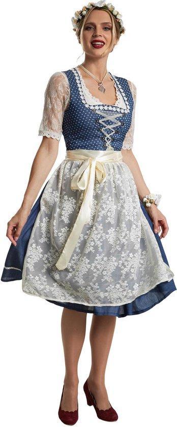2dekans | Dressforfun Midi-Dirndl Kleinwalsertal model 2 L -, Hobby en Vrije tijd, Feestartikelen, Zo goed als nieuw, Ophalen of Verzenden