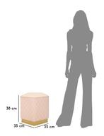 VIJFHOEKIGE KRUK SHARON CM 35X35X38, Huis en Inrichting, Banken | Voetenbanken en Poefen, Ophalen of Verzenden, Nieuw