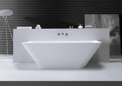 Solid Surface semi-vrijstaand bad  type 3 1790x845x575, Doe-het-zelf en Verbouw, Sanitair, Bad, Nieuw, Ophalen of Verzenden