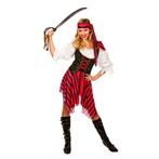 Piraten kostuum dames rood, Verzenden, Nieuw, Feestartikel