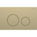Geberit Drukplaat Sigma 40, 2-toets Round RVS Geborsteld, Ophalen of Verzenden, Nieuw, Chroom, Overige typen