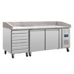 Polar Pizza Werkbank | Marmeren Blad en Deeglades | 428L, Verzenden, Nieuw in verpakking