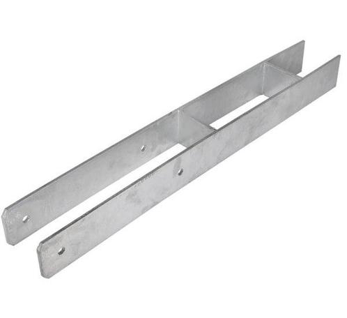 Starx h-paalhouder voor paal 70x70 mm verzinkt, Doe-het-zelf en Verbouw, Hang- en Sluitwerk, Nieuw, Ophalen of Verzenden