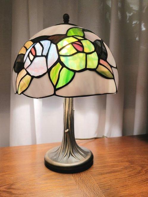 Lamp - Glas-in-lood - Lamp Tiffany-stijl, Antiek en Kunst, Curiosa en Brocante