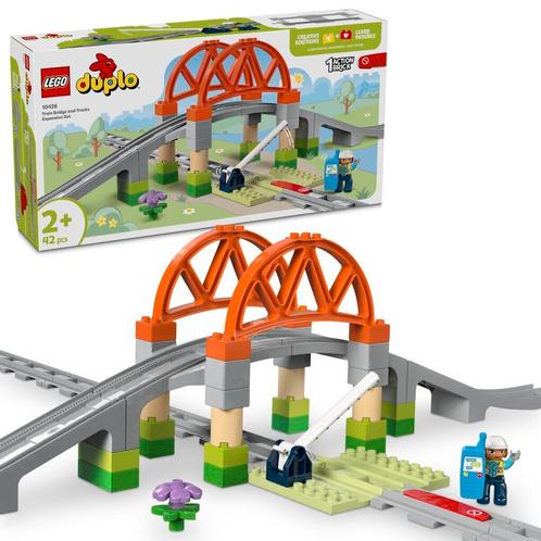 LEGO DUPLO 10426 Treinbrug en Rails Uitbreidingsset, Kinderen en Baby's, Speelgoed | Duplo en Lego, Nieuw, Verzenden