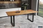PROMO - Tafel Nicola 200 cm Rechthoekig Mango hout (2c) -, Huis en Inrichting, Tafels | Eettafels, Ophalen of Verzenden, Nieuw