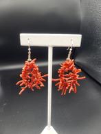 Bloedkoraal Koraal - Orecchini corallo (Zonder minimumprijs), Antiek en Kunst, Curiosa en Brocante