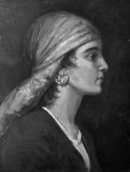 Italiaanse school (XX) - Ritratto di donna, Antiek en Kunst