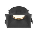 LED inbouw spot | Verdiept | Vierkant | 78x78mm | Zwart, Ophalen of Verzenden, Nieuw, Plafondspot of Wandspot, Led