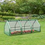 [en.casa] Tuinkas Höflein kweekkas 240x90x90 cm groen, Verzenden, Nieuw