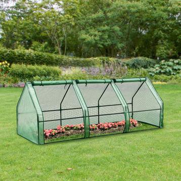 [en.casa] Tuinkas Höflein kweekkas 240x90x90 cm groen beschikbaar voor biedingen