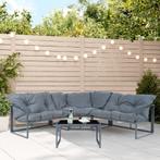 Loungeset Karg tuinset met kussens donkergrijs casa.pro, Verzenden, Nieuw