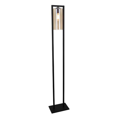 Industriële vloerlamp zwart, Tonia, met schakelaar, Huis en Inrichting, Lampen | Vloerlampen, Nieuw, Glas, 150 tot 200 cm, Ophalen of Verzenden