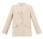 Blazer Cream - Met strikjes aan de achterkant, Kleding | Dames, Jasjes, Kostuums en Pakken, Verzenden, Beige, Nieuw, Jasje