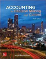 Accounting for Decision Making and Control | 9781259564550, Boeken, Verzenden, Nieuw