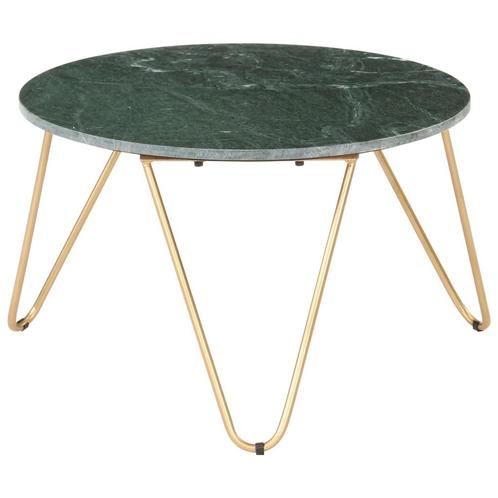 vidaXL Salontafel 65x65x42 cm echt steen met marmeren, Huis en Inrichting, Tafels | Salontafels, 50 tot 100 cm, Nieuw, Overige materialen