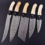 Keukenmes - Chefs knife - Gevouwen staal , kameelbot en