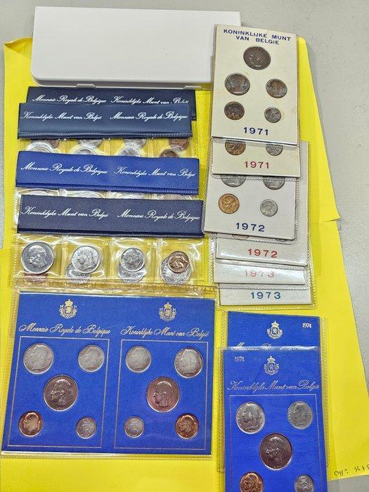 België. Setjes Franken 1971/1981, 10 sets (Zonder, Postzegels en Munten, Munten | Nederland