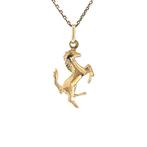 Gouden vintage paard hanger 14 krt, Ophalen of Verzenden, Nieuw