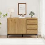 Dressoir Kistiandi 120x40x76 cm donker eiken [en.casa], Huis en Inrichting, Kasten | Dressoirs, Verzenden, Nieuw