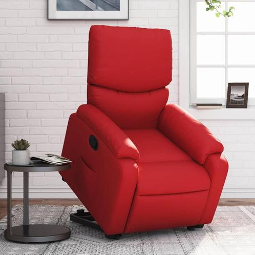 vidaXL Sta-op-stoel kunstleer rood, Huis en Inrichting, Fauteuils, Nieuw, Verzenden