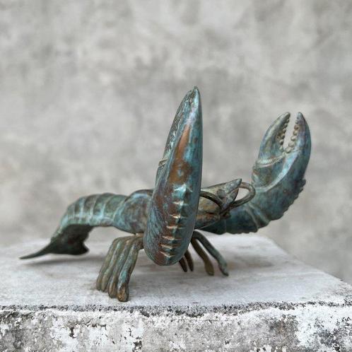 sculptuur, NO RESERVE PRICE - Bronze Patinated Lobster, Antiek en Kunst, Kunst | Designobjecten