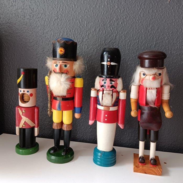 Kerstbeeldje ornament (4) - Notenkraker Figuren - Hout, Diversen, Kerst