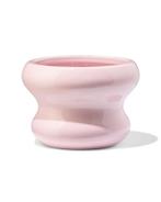 HEMA Bloempot 13x9cm keramiek blob spikkel roze, Verzenden, Nieuw