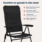 2dekans | TRVLMORE Campingstoel - 7 standen - Duo Pack - 120, Caravans en Kamperen, Kampeeraccessoires, Ophalen of Verzenden, Zo goed als nieuw