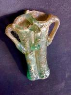 Oud-Romeins, Republiek Glas Dubbel - Unguentarium - 105 mm