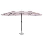 Parasol Iseo - 460x270cm - Premium parasol | Beige, Verzenden, Nieuw