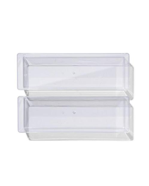HEMA Bakje transparant M - 2 stuks, Huis en Inrichting, Kasten | Overige, Nieuw, Verzenden