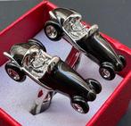 Klassieke gerolde zilveren paar vintage Ferrari F1 auto, Antiek en Kunst